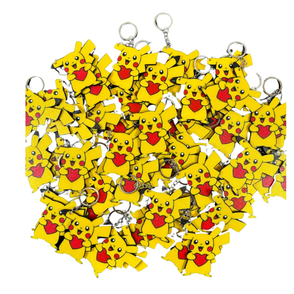 zakázkový 3d tisk - klíčenka pikachu